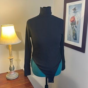 Black Aerie Turtleneck Bodysuit